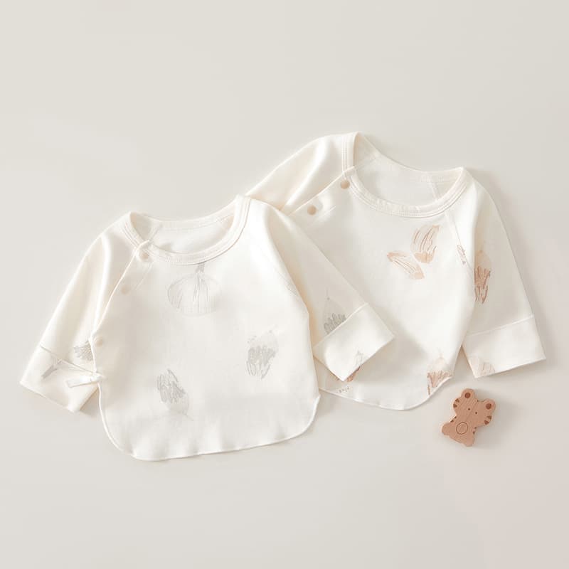 Baby clothes half-back pure cotton spring and autumn newborn baby tops autumn clothes monk clothes autumn newborn clothes