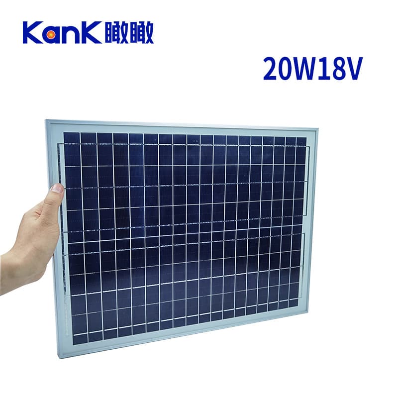 Manufacturer 20W 18V Solar Power System Household Outdoor 12V Battery Power Generation Panel Monocrystalline Photovoltaic Cell