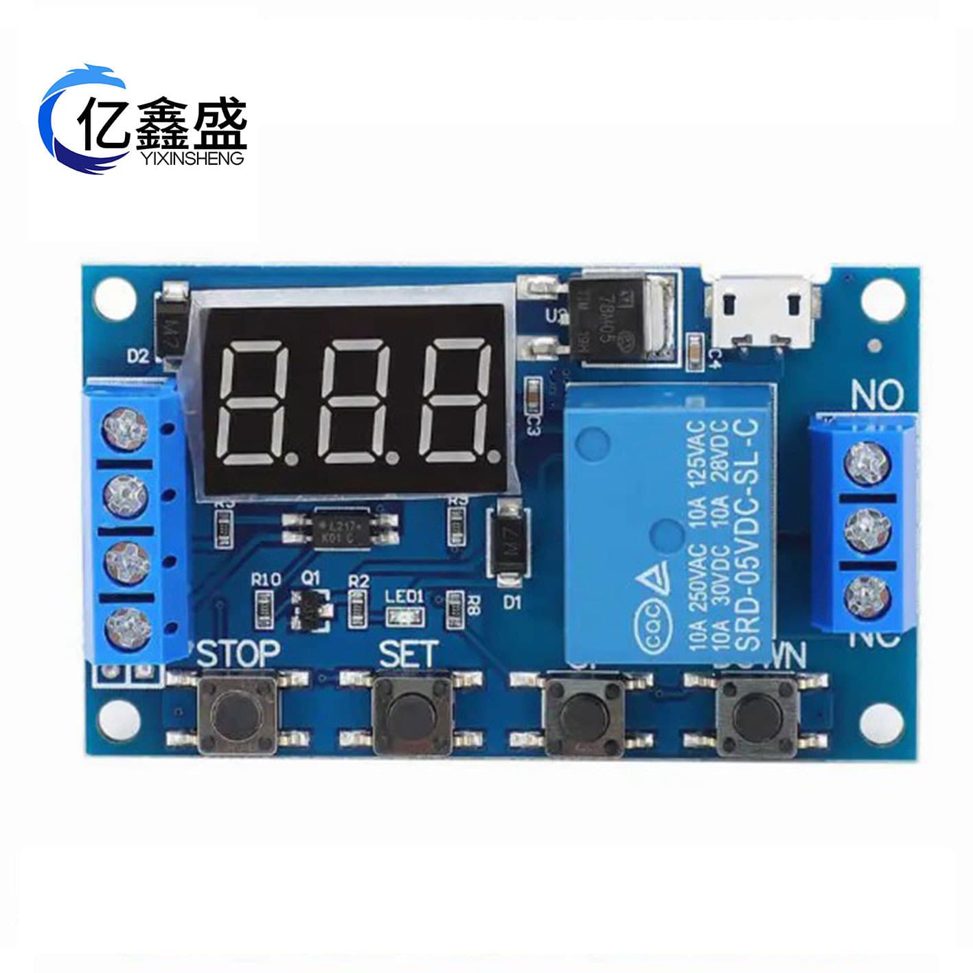6-30V relay module, switch trigger time delay circuit, timer, one-channel relay module