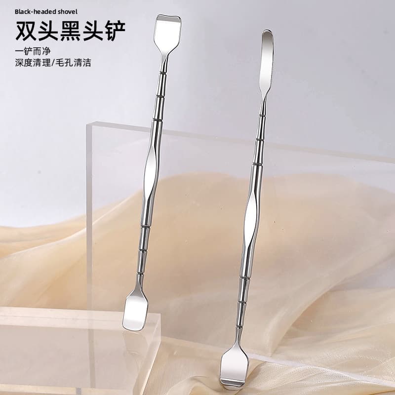 E-commerce specializes in blackhead spatula to remove whiteheads, clean pores, stainless steel foundation spatula, color stick, scraping tool