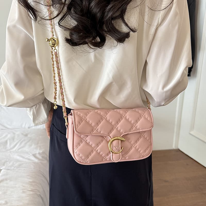 2026 Diamond Quilted Stitching Crossbody Bag Shoulder Bag Underarm Bag Chain Shoulder Bag Women's Bag Premium Chain Bag