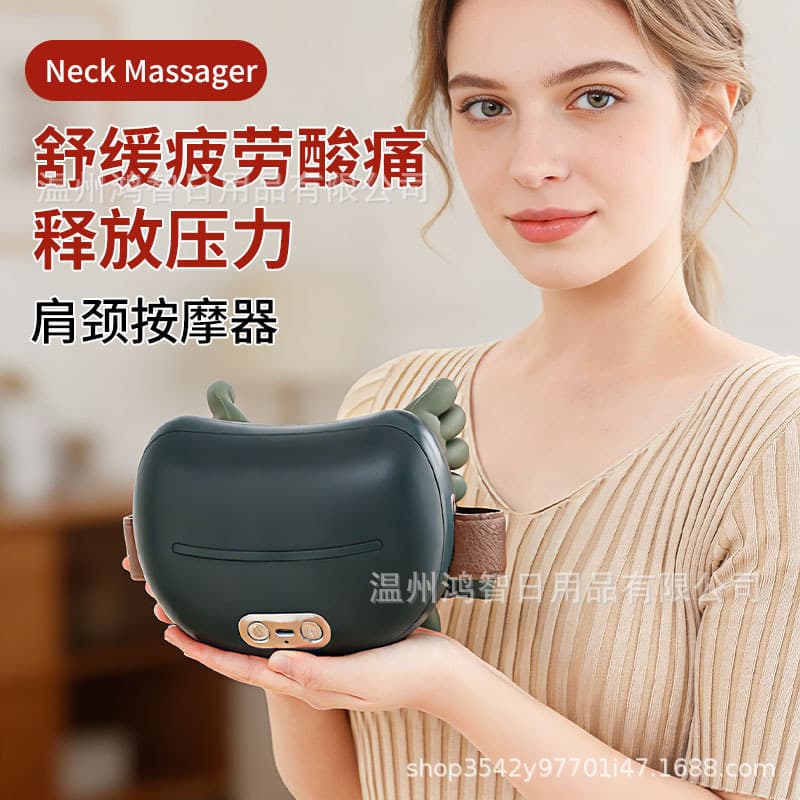 Cross-Border Cervical Massager Shoulder and Neck Massager Back and Neck Shoulder Kneading Trapezius Muscle Neck Shawl Relief Device