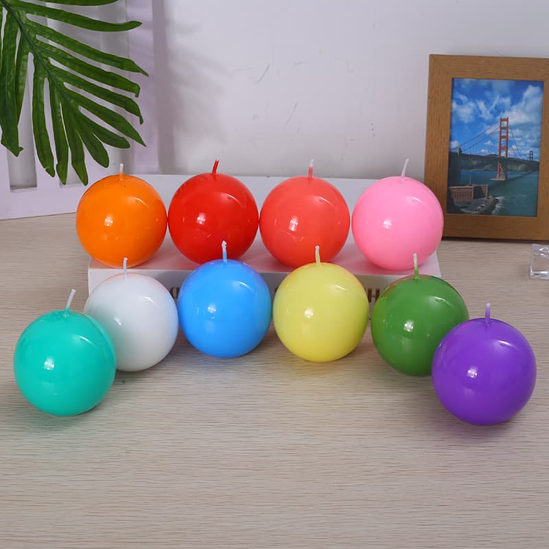 New Colorful Small Ball Candles, Smokeless and Odorless, for Home Lighting, Event Decoration, and Ambiance, Wholesale