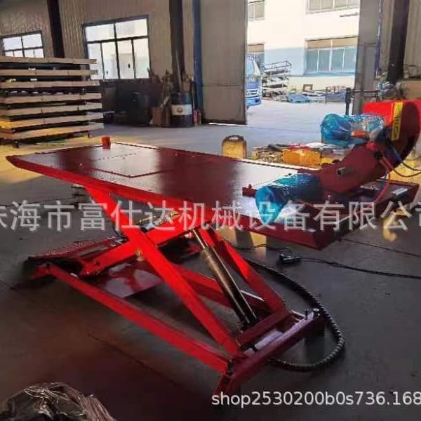 Motorcycle Lift Manufacturer Produces 1000KG Motorcycle Lift Export Special Equipment Foldable Scissors Lift Heavy Duty Lift