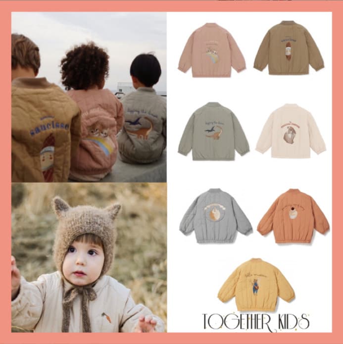Autumn and winter new ins style K lamb velvet children's flight suit cotton jacket boys' cotton jacket girls plus velvet