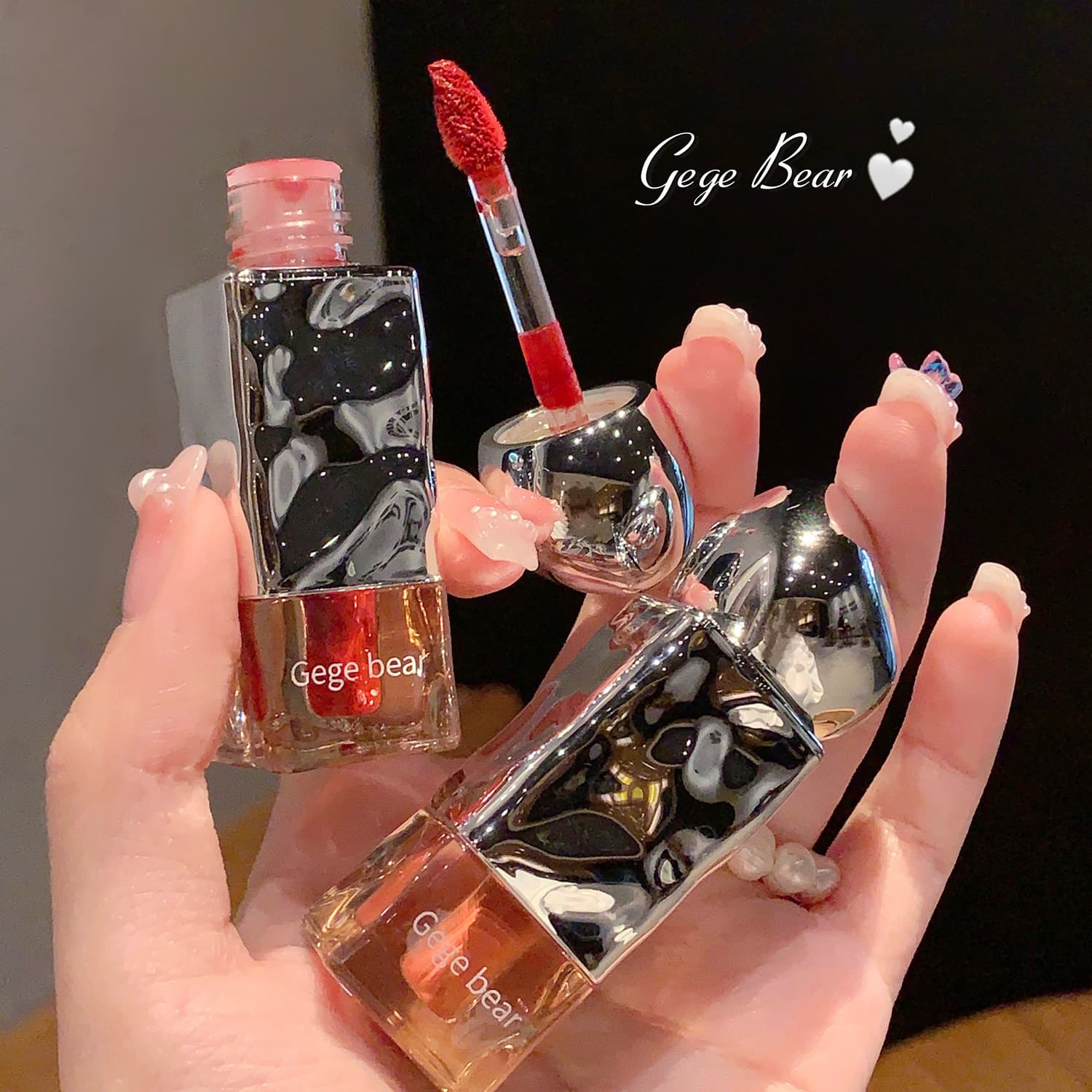 Gegebear Soft Nude Velvet Liquid Lipstick Matte Long-Lasting Color Non-Stick Cup Lip Gloss Brightening Lipstick