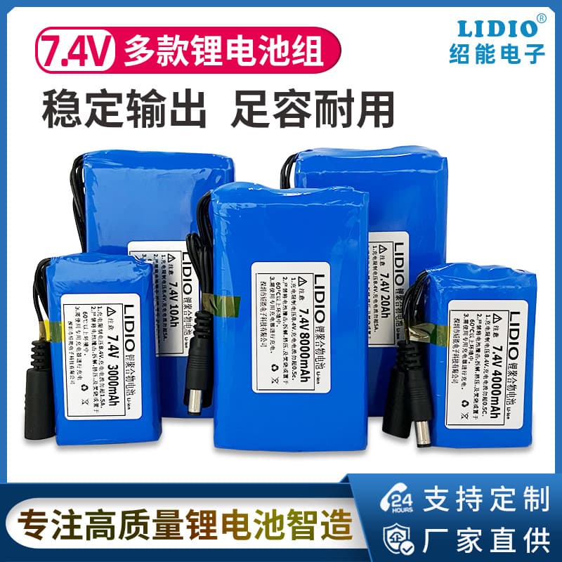 Large Capacity Polymer Lithium Battery Pack 10Ah for Bicycle Lights Sound System Video Player High Performance Portable Power Supply