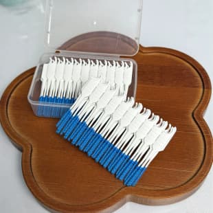 New Silicone Soft Interdental Brush Boxed Self-Adaptive Oral Cleaning Tooth Gap Brush Soft Rubber Interdental Brush
