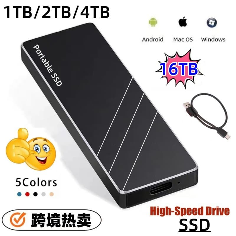 Portable external solid-state drive expansion and upgrade for cross-border foreign trade: 2TB, 4TB, 8TB, 16TB