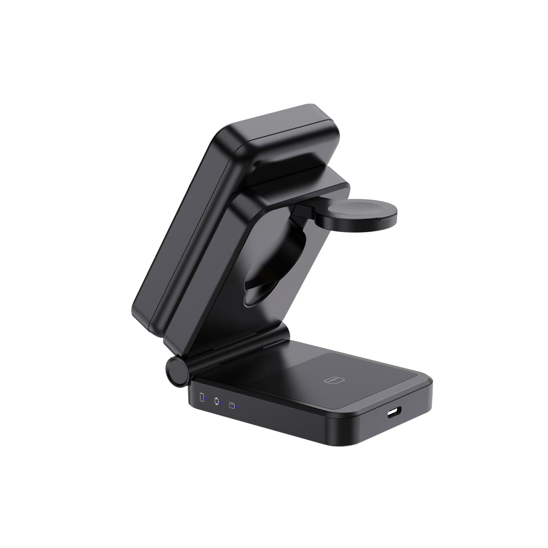 Cross-border magnetic 3-in-1 wireless charger compatible with Apple iPhones, wireless power bank, desktop phone stand