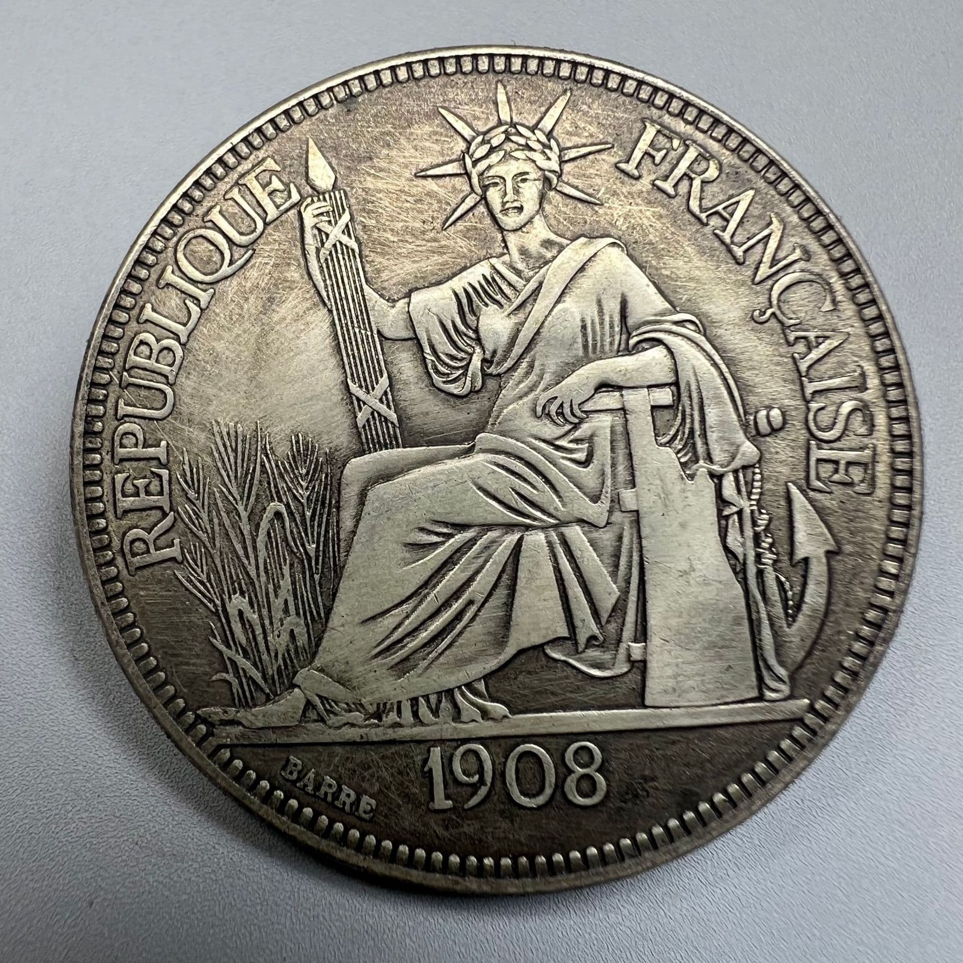 Vintage Replica Foreign Silver Coin French Indochina Silver Dollar Factory Wholesale