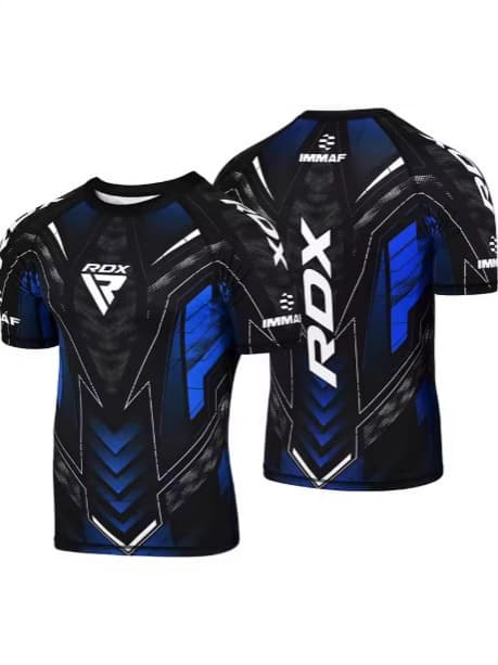 RDX Fighting Competition 2025 New Jersey Fan Breathable T-shirt Men's Casual Crew Neck Short Sleeve Boxing Top