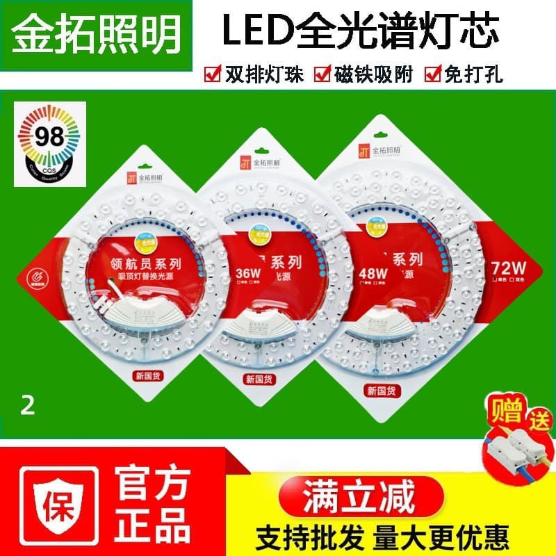 Ceiling Light LED Replacement Core, Round Magnetic Mounting Module, Light Source Ring-Shaped High-Brightness Ceiling Light Panel, LED Wick Lamp Panel