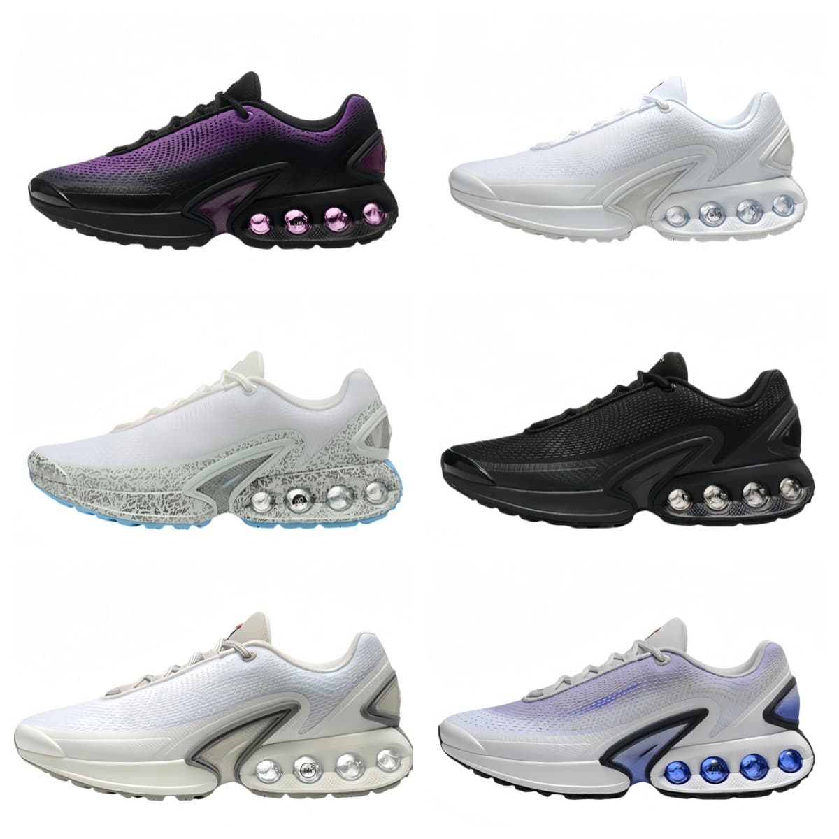 New Original Men's Shoes, Dn Women's Shoes, Black and Purple Shoes, Low-Top Casual Shoes, Air-Cushioned Running Shoes, Breathable Sports Shoes