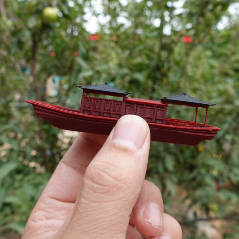 Ancient passenger ships can be launched into the water, floating mini boats, awning boats, ancient methods of fish farming, water and land tanks, landscaping and micro-landscape decoration.