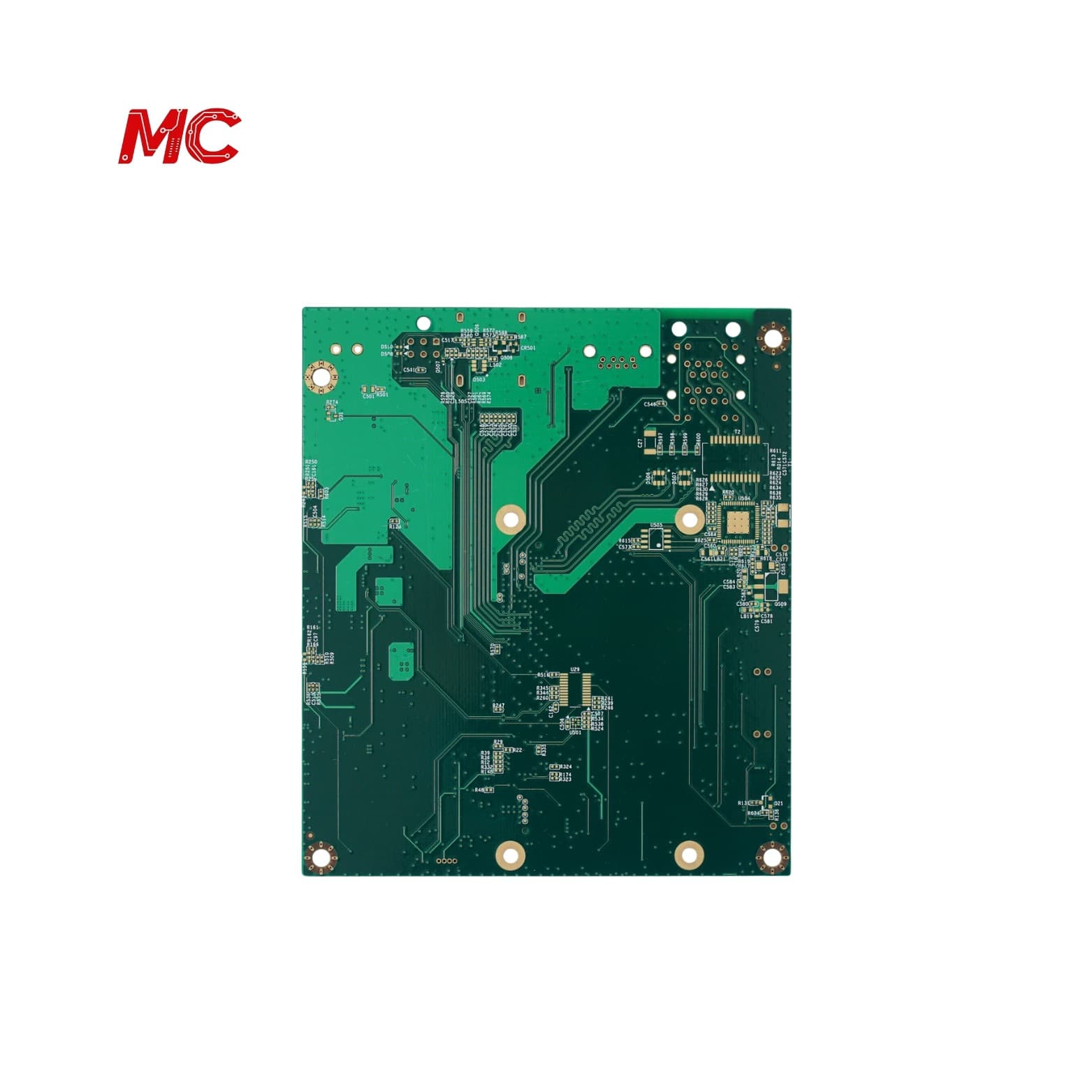 Four-layer PCB circuit board thick copper circuit board immersion gold process FR4 precision multi-layer circuit board