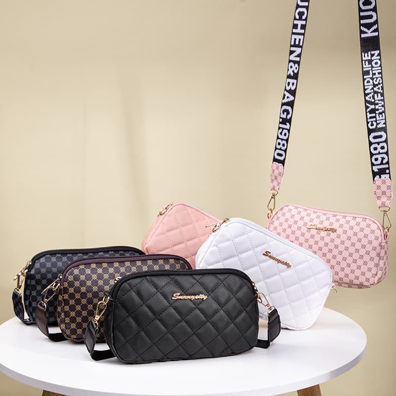 Wholesale foreign trade small bags women's bags rhombus small square bags 2024 new women's niche fashion single shoulder crossbody bag