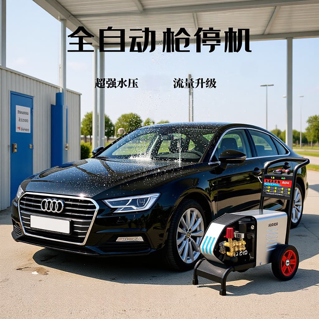 National standard black cat high-pressure car washing machine high-power household 220V380 high-power brush car pump farm cleaning machine