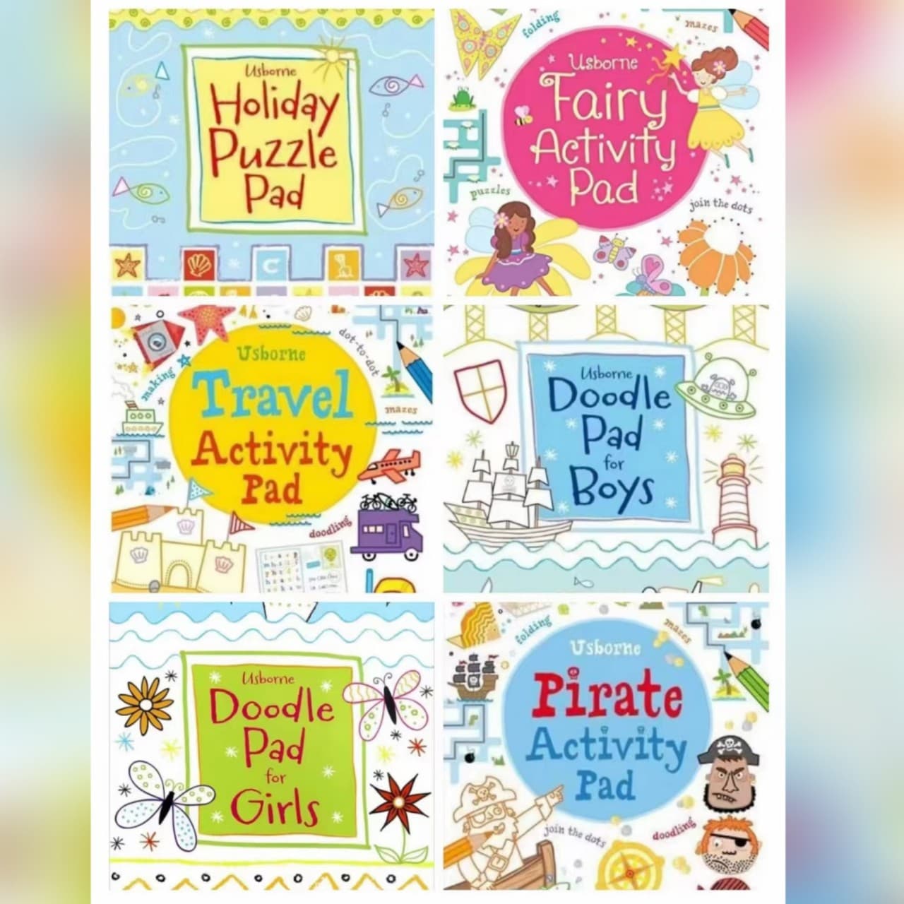 Travel Activity PAD Children's Maze Book Drawing Book Step-by-Step Doodle