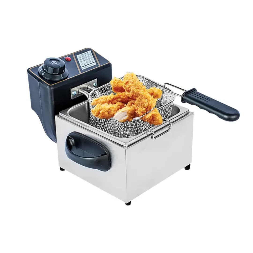 Wholesale Commercial 2L Single-Basket Electric Deep Fryer, Thick Stainless Steel Snack Equipment