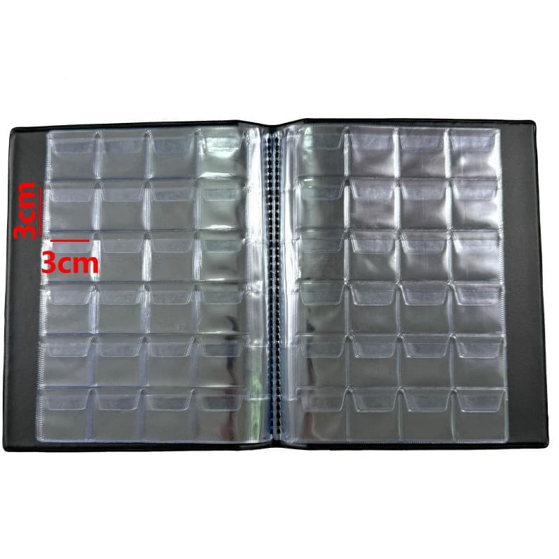 Cross-border Coin Album 240/480 Slots Antique Bronze Coin Binder with Gold Foil Logo Collection Book