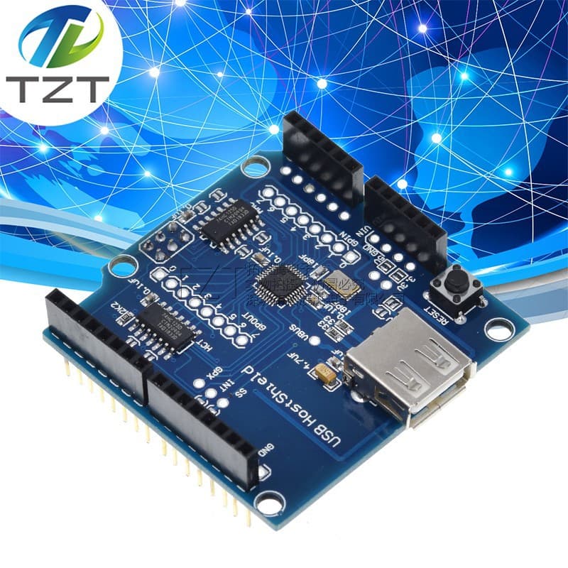 USB Host Shield is compatible with Google Android ADK and supports UNO.