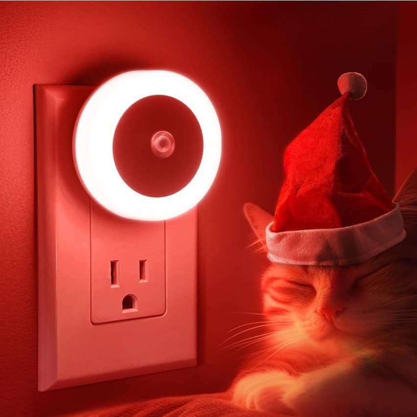 Cross-Border Plug-in Human Body Sensor Night Light, Three-Color Stepless Dimming Delay, Japanese Standard Foldable Sensor Light