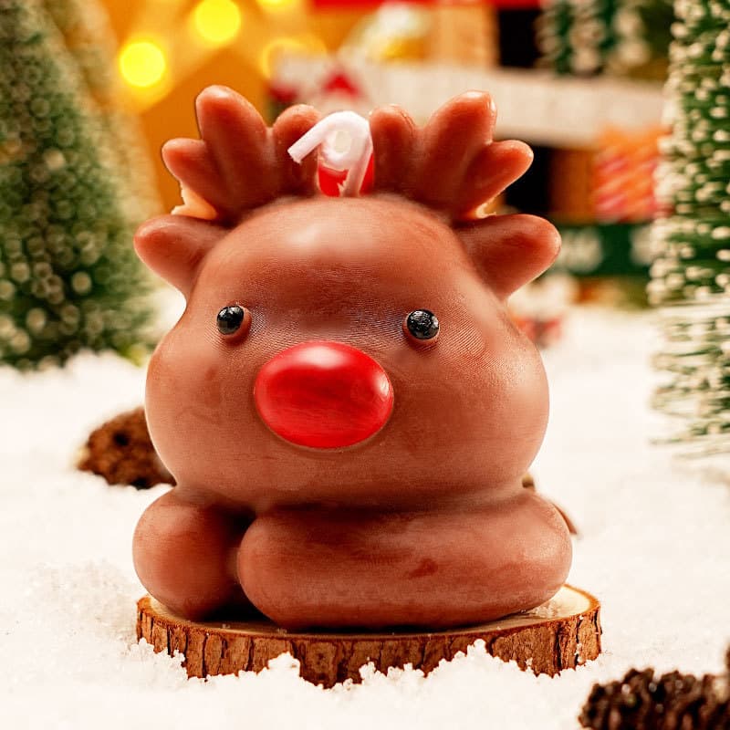 Cross-border Christmas Scented Gift Decoration Ornament Christmas Tree Shaped Mini Christmas Scented Candle Souvenir Candle