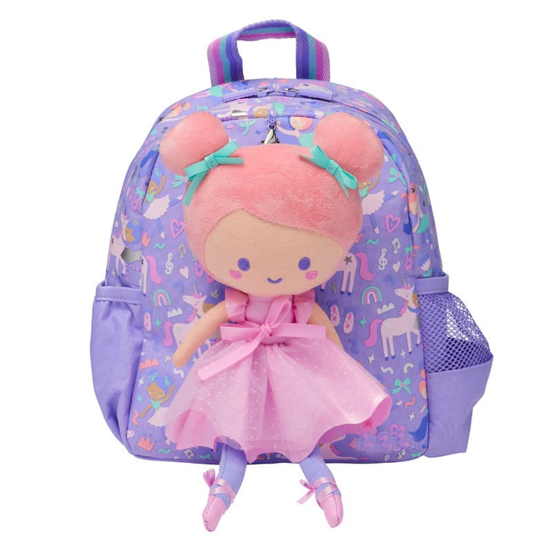 Australian Smiggle Medium Backpack for Kids Cartoon School Bag for Elementary Students Lower Grades Double Shoulder Casual Bag with Wallet