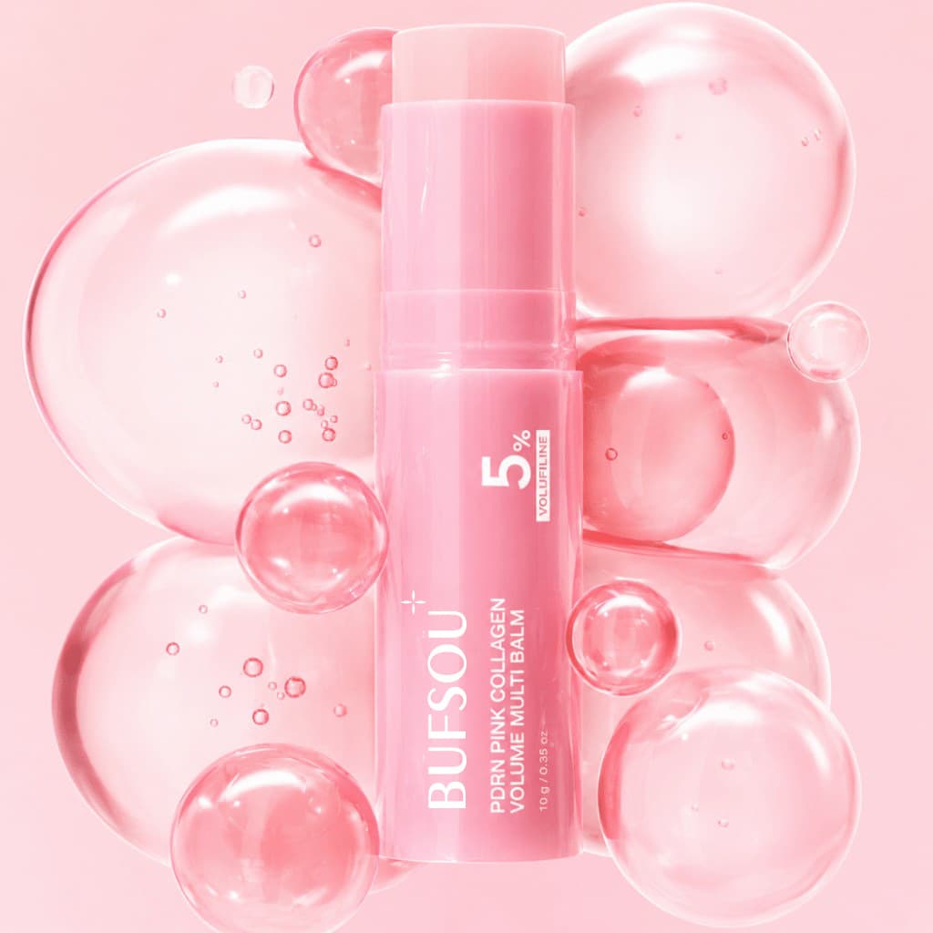 Skincare Stick Cross-Border Hot-Selling Lip Balm Collagen Plumping Multi-Effect Moisturizing Lip Balm Pink Collagen Essence PDRN Lip Balm