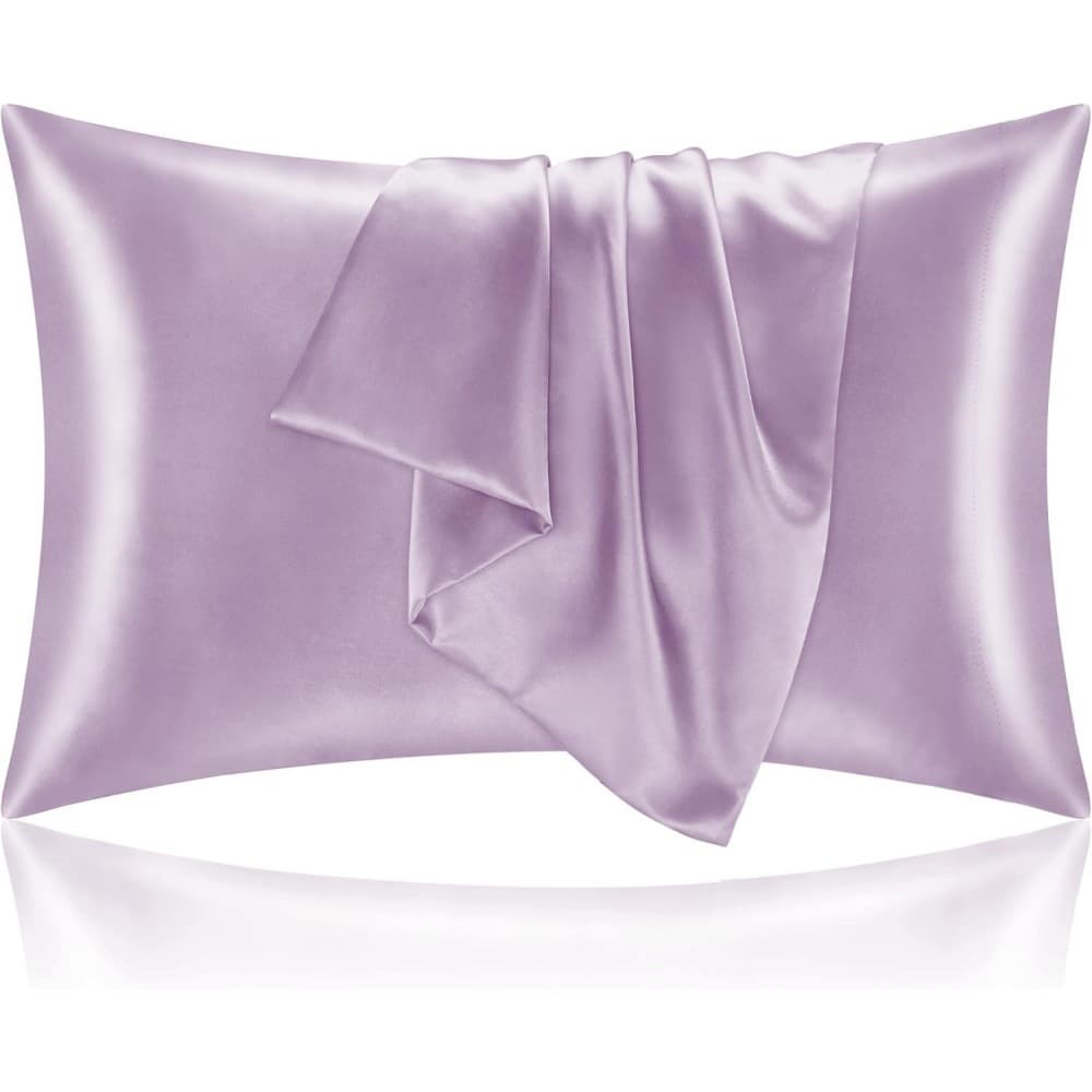 American imitation silk pillowcase Amazon pillowcase foreign trade imitation silk satin pillowcase solid color cross-border