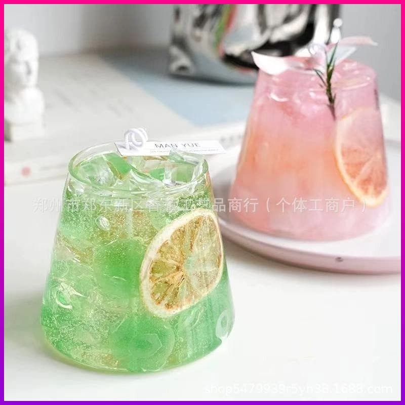 Sand Painting Candle Cup Mount Fuji Cup Homemade Candle Material Candle Cup DIY Container Yurt Cup