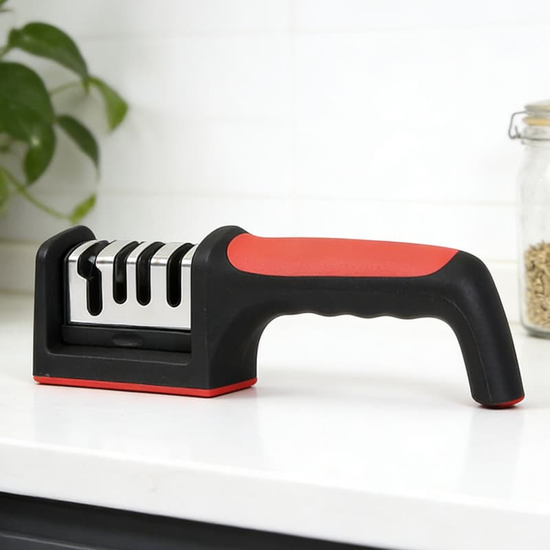Household Knife Sharpener Sharpening Stone Kitchen Gadget Multi-functional Handheld Quick 3-Stage Knife Sharpening Tool Wholesale