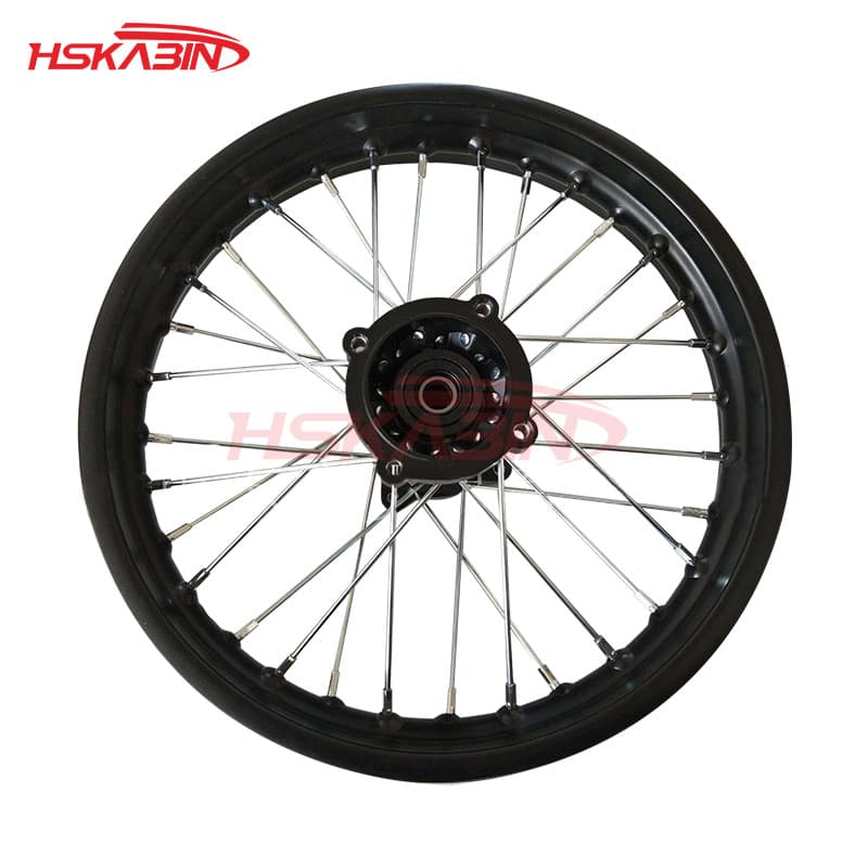 Off-road motorcycle C disc rear hub 1.85X14 inch rear iron rim 90/100-14 inch tire rim drum core