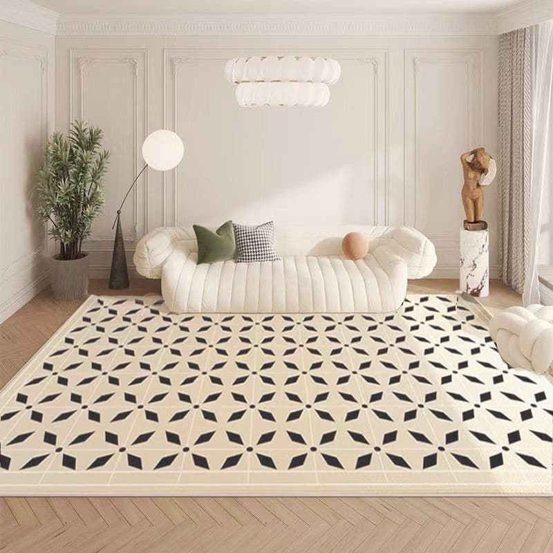 Nordic light luxury high-end simple retro carpet living room sofa coffee table bedside bedroom soundproof sofa coffee table floor mat