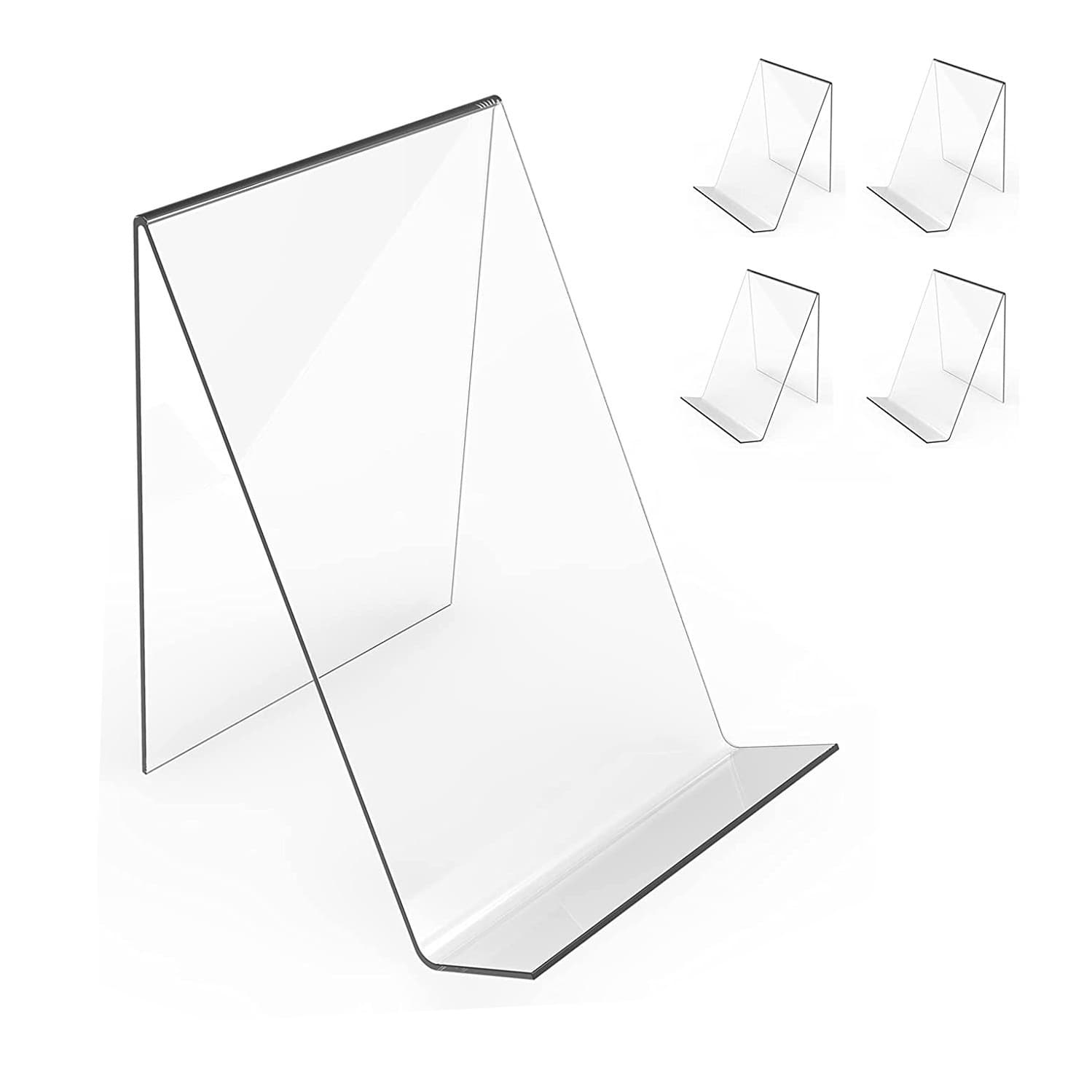 Spot cross-border transparent acrylic book stand display rack bookshelf photo album mall library desktop book tray bracket