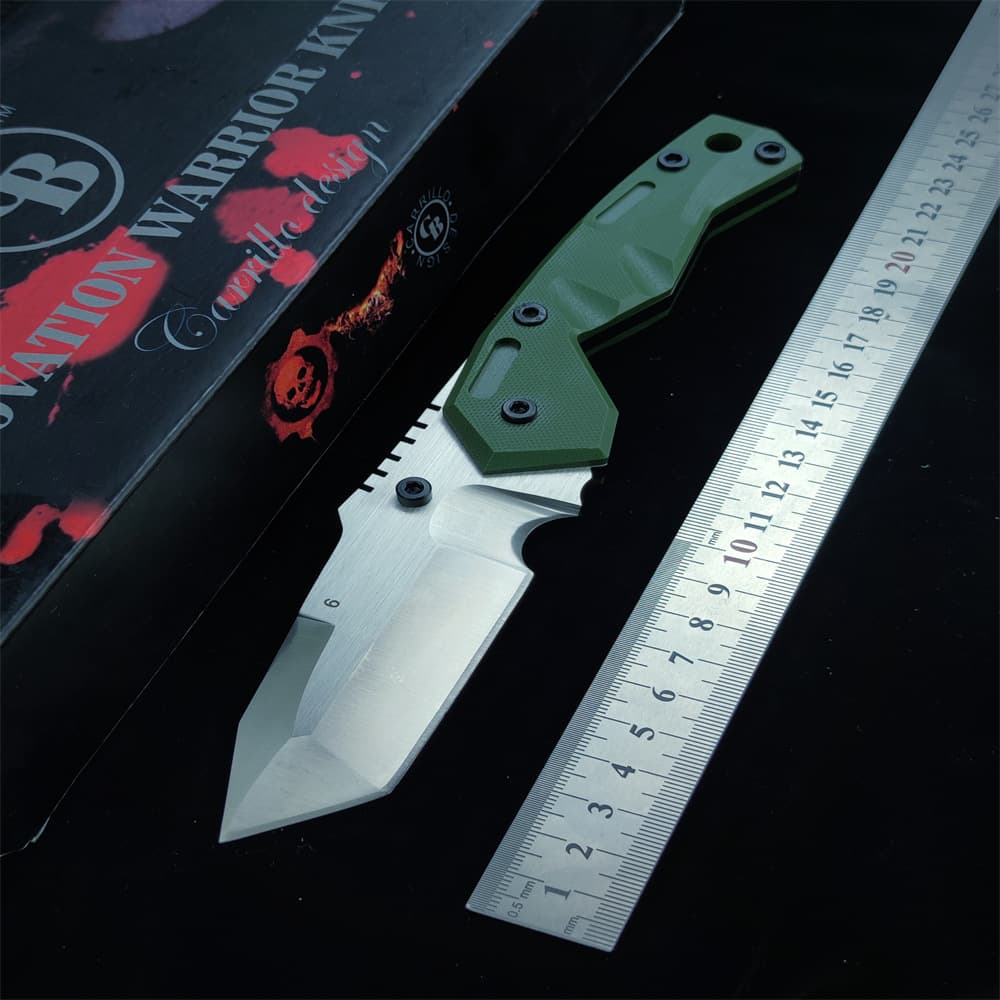 DC Hardcore Military Knife, High Hardness, EDC Pocket Knife, Outdoor Tactical Camping Survival Self-Defense Fruit Knife, Camping Accessible