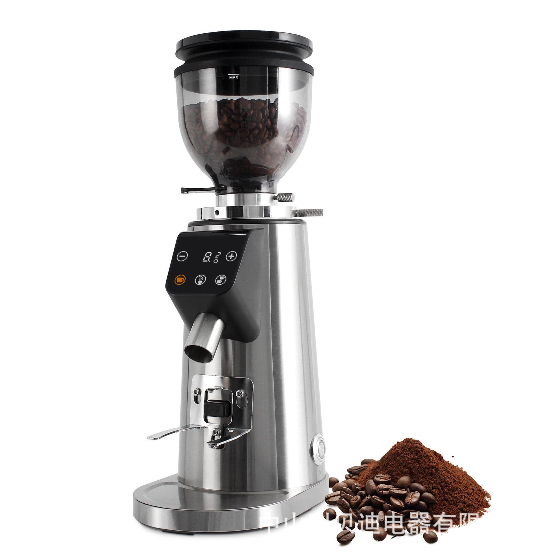 Italian Commercial Quantitative Coffee Grinder, Home Coffee Bean Grinder, Small Commercial 64mm Flat Burr Coffee Grinder