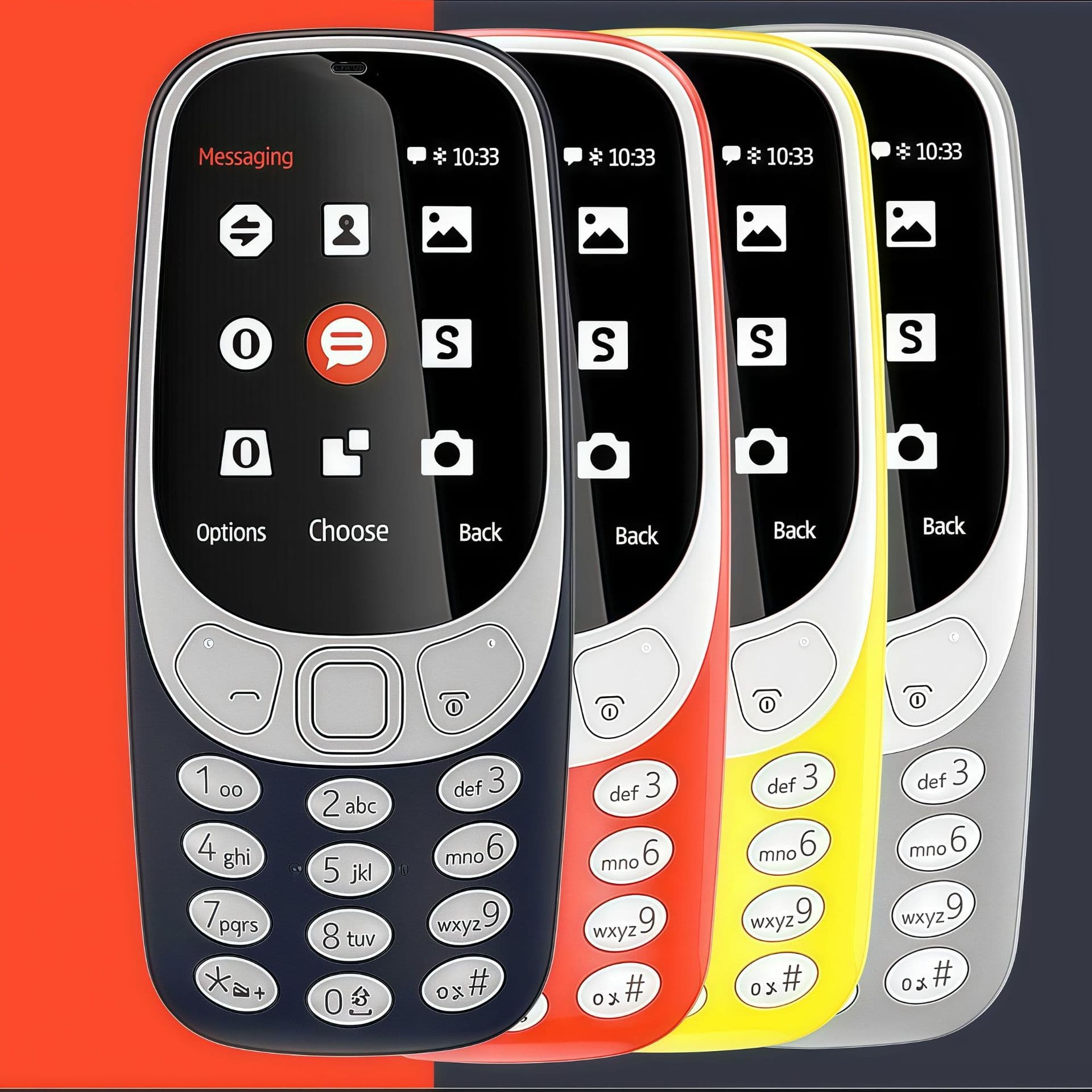 Cross-border mobile 3310 2.4 non-smart bar-style senior phone dual SIM feature keypad backup mobile
