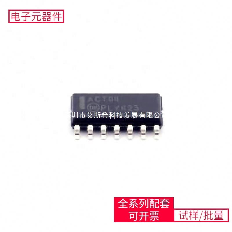 74 Series 74ACT04SCX SOIC-14 Logic Device Inverter Chip Specifications and Data