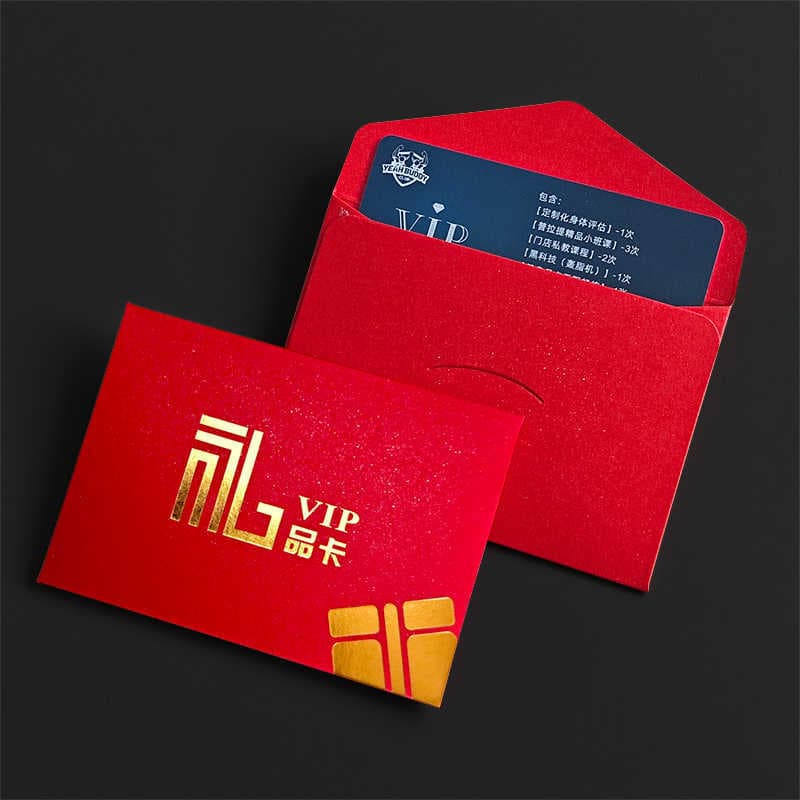 Membership Card Envelope Card Holder Shopping Card Blank Mini Card Holder Gym Beauty Salon Universal VIP Gift