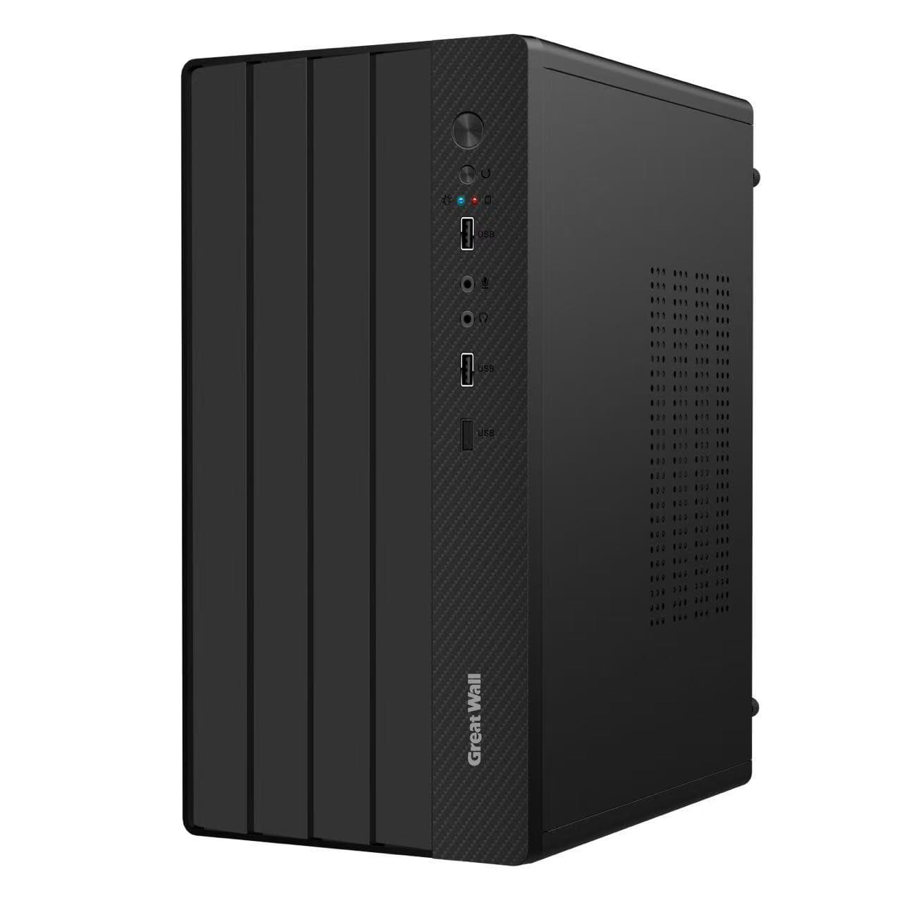 Great Wall Assembled Computer Case Desktop MATX Small Case ATX Business Office DIY Shell ITX Mini