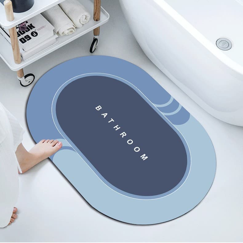 Bathroom Mat Cross-Border Wholesale Simple Non-Slip Mat Fast-Drying Absorbent Mat for Bathroom Entrance Home Use Diatom Mud Mat