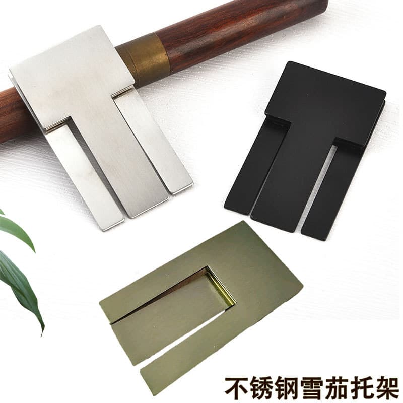 Hot-selling cigar accessory: Single portable cigar holder, foldable, non-slip, stable, creative metal cigar rack.