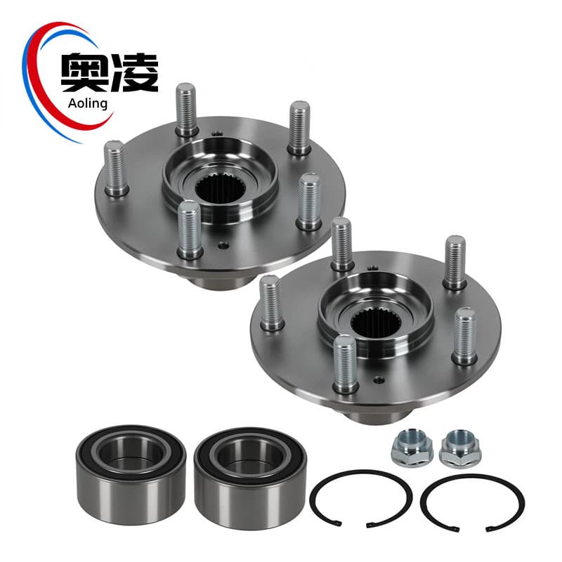 BR930575K 930455 2x Front Wheel Bearing and Hub Assembly for Honda Accord 2003-2007