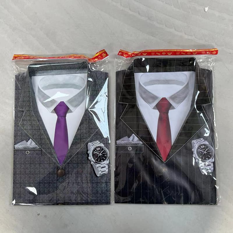 Wholesale men's down jackets, suits, cold clothing paper clothes, Zhongshan suit full set for October 1, Qingming Festival grave-sweeping burning paper sacrificial use