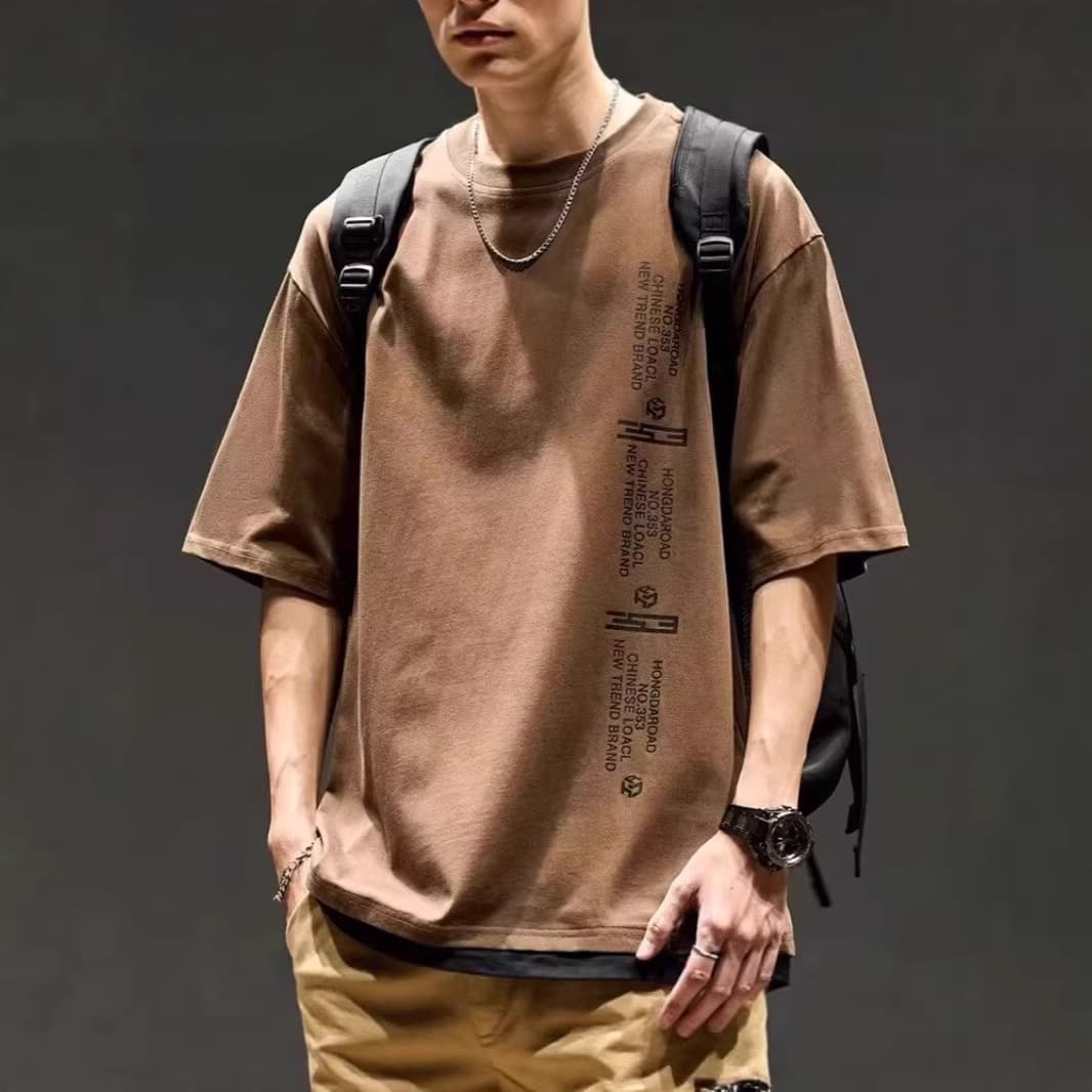 New Chinese Style Men's 2026 Premium Shirt Light Luxury Fashion Short Sleeve Casual T-Shirt Men's Summer