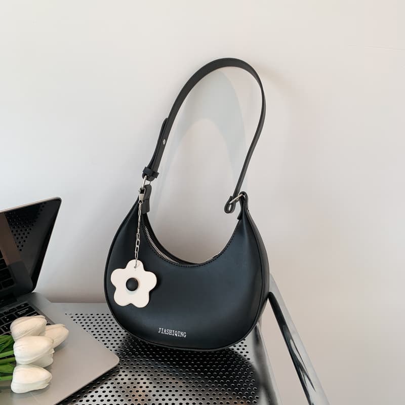 Fashionable Single Shoulder Bag for Women 2024 Spring/Summer New Style Versatile Ins Underarm Bag Korean Solid Color Dumpling Bag