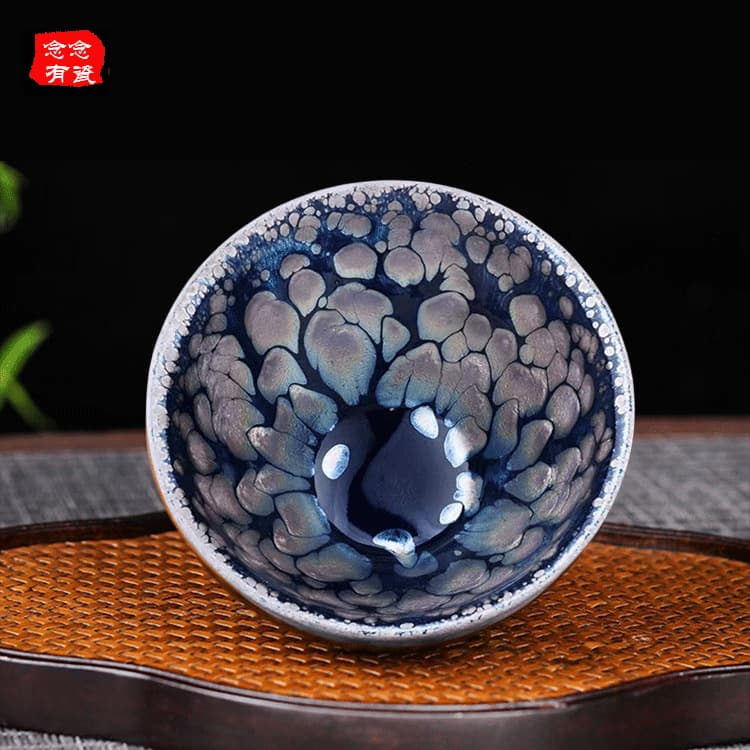 Jian Jian Zhan Crane Feather Golden Scale Tea Zhan, Large Oil Drop, Partridge Spot Iron Body Tea Set, Tea Tasting Owner's Cup, Direct from Manufacturer Wholesale