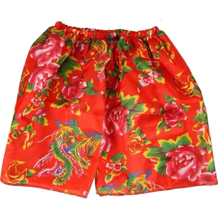 Creative Wedding Groom and Best Man Gag Flower Pants Beach Shorts for Bridal Party Games